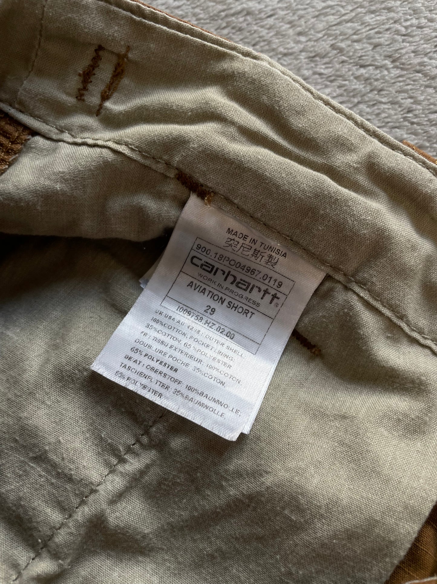 Carhartt Aviation shorts